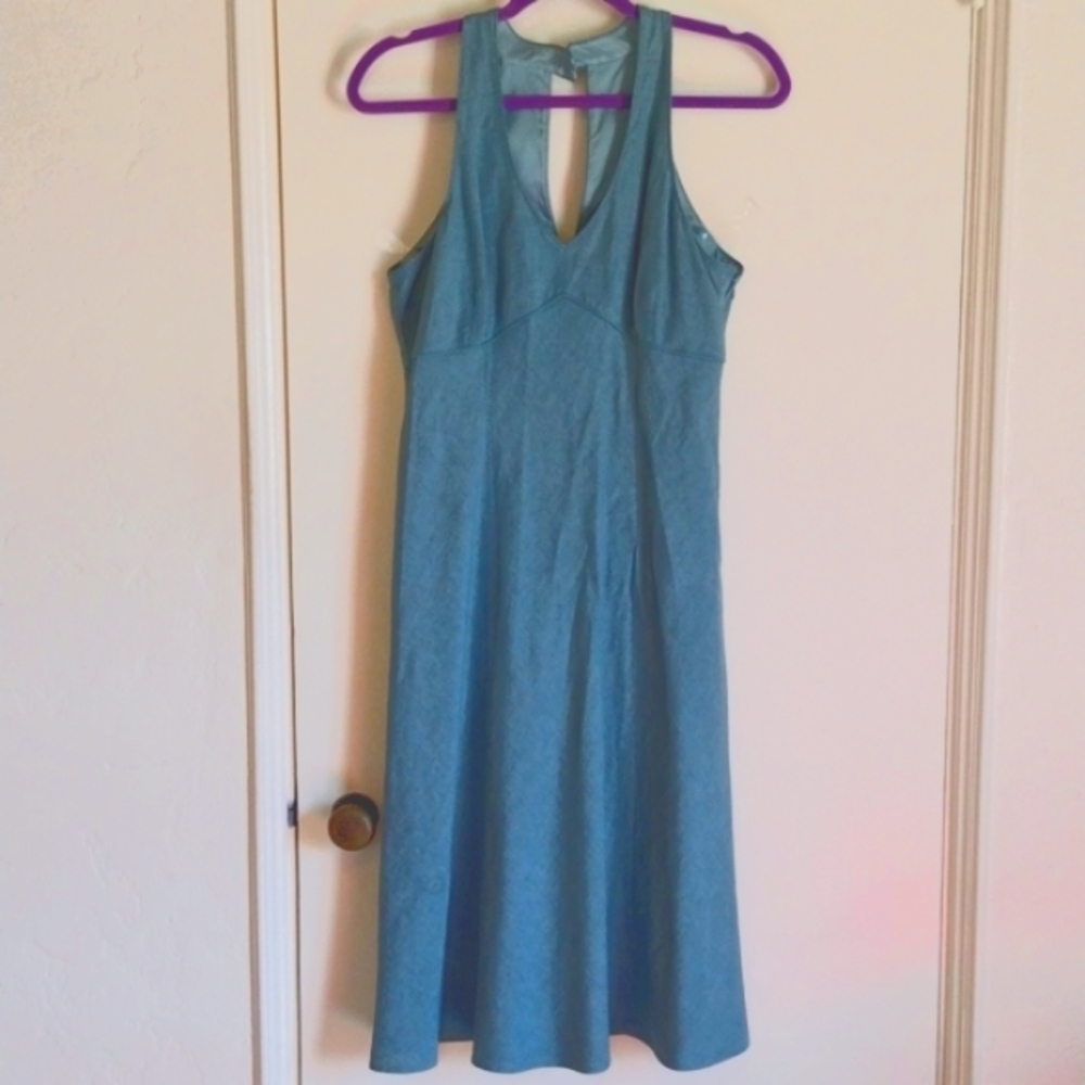 Vintage Loft Teal Sleeveless Dress